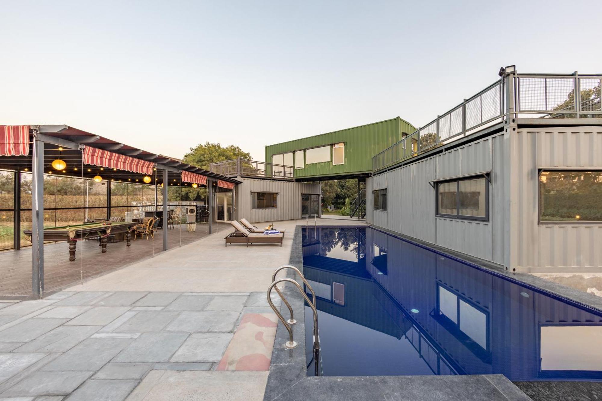 Willa Elivaas Hidden Oasis 4Bhk With Pool, Mud House & Container House Dhauj Zewnętrze zdjęcie
