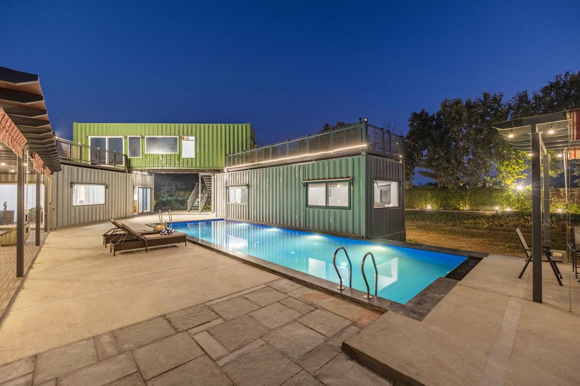 Willa Elivaas Hidden Oasis 4Bhk With Pool, Mud House & Container House Dhauj Zewnętrze zdjęcie